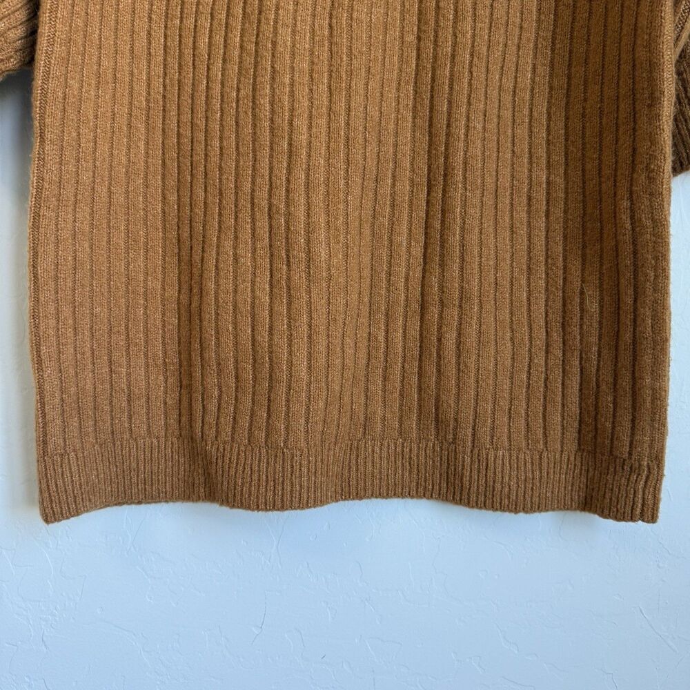 Rachel Parcell Wool Blend Balloon Sleeve Sweater Dress Size S Fall Pumpkin Spice - Picture 11 of 15